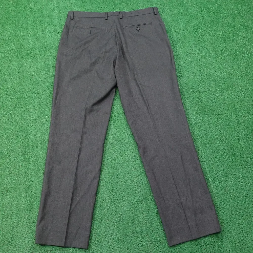 Banana Republic Pants Mens 36x32 Gray Slim Fit Dress Slacks‎ Waist 37x31